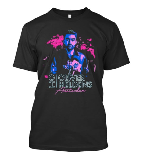 Oliver Heldens Amsterdam Neon Portrait 1980s T-Shirt