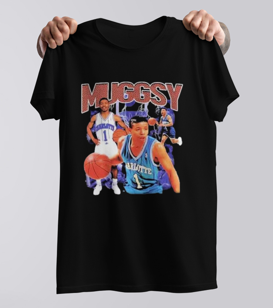 Muggsy Bogues Charlotte Basketball Legend T-Shirt