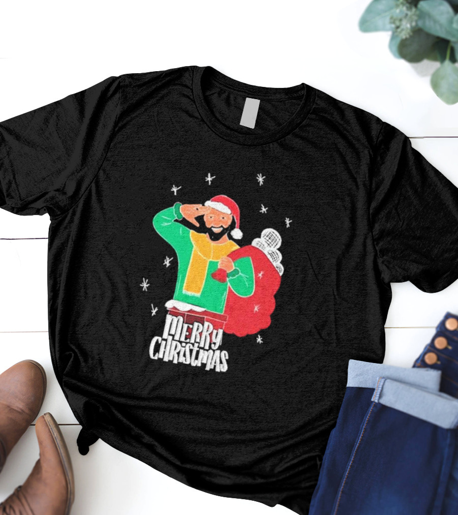 Merry Christmas Jb Gill Santa Holiday Collection T-Shirt