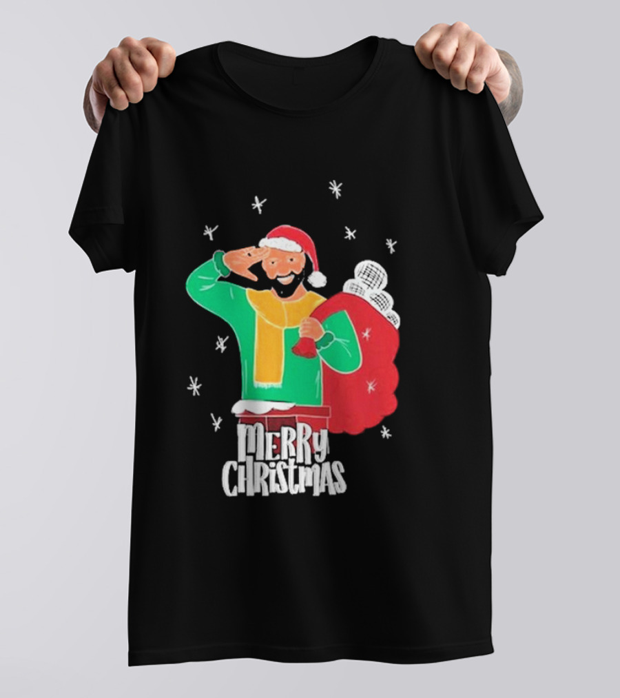 Merry Christmas Jb Gill Santa Holiday Collection T-Shirt