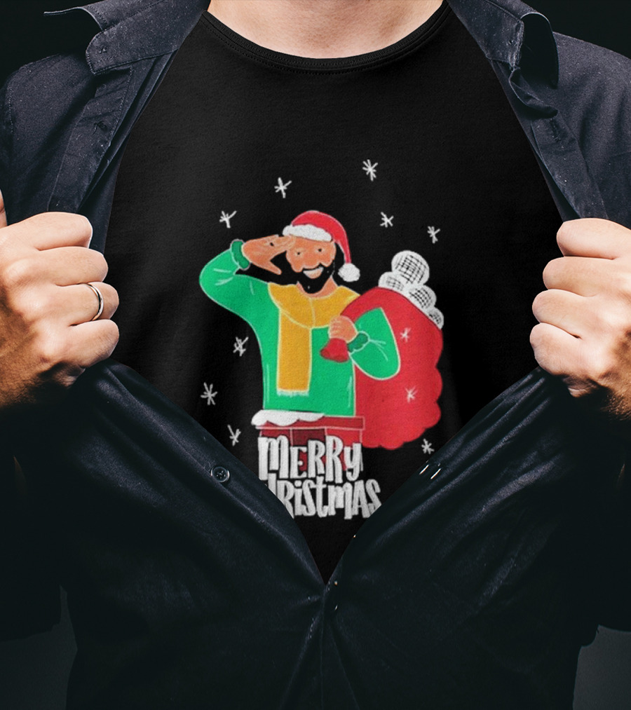 Merry Christmas Jb Gill Santa Holiday Collection T-Shirt