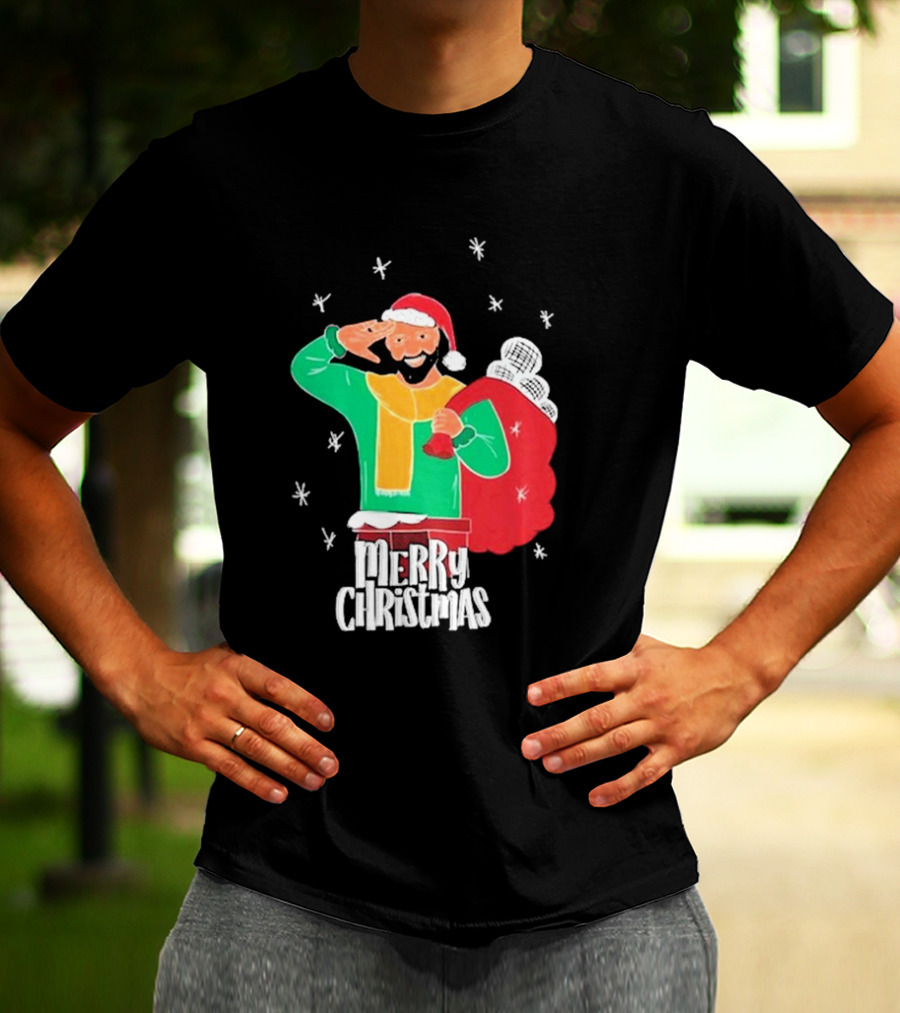 Merry Christmas Jb Gill Santa Holiday Collection T-Shirt