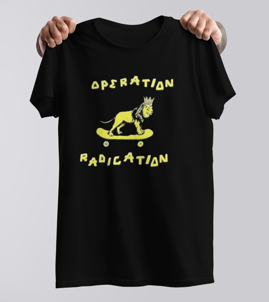 Stussy Operation Radication Lion Skateboard Crown T-Shirt