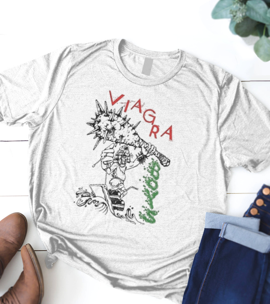 Viagra Boys Surfing Caveman With Spiked Club T-Shirt