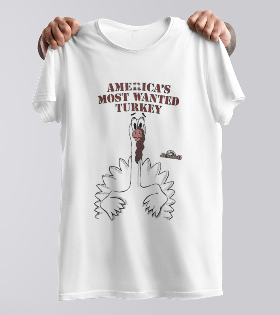 Thanksgiving America's Most Wanted Turkey Jennie O 90s Single Stitch T-Shirt