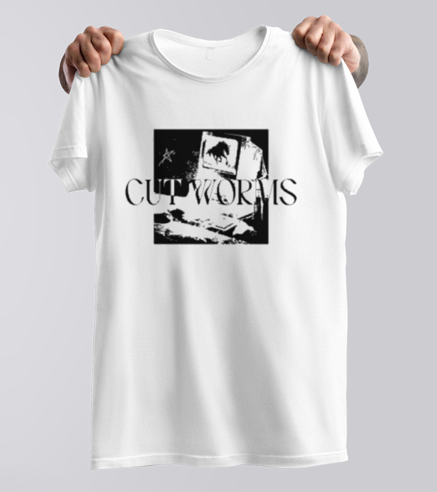 Cut Worms Horse Star TV Screen T-Shirt