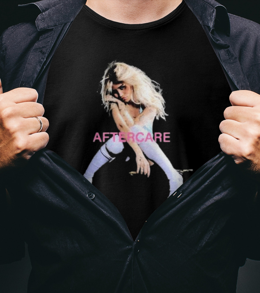 AFTERCARE Album Cover Girl In White T-Shirt
