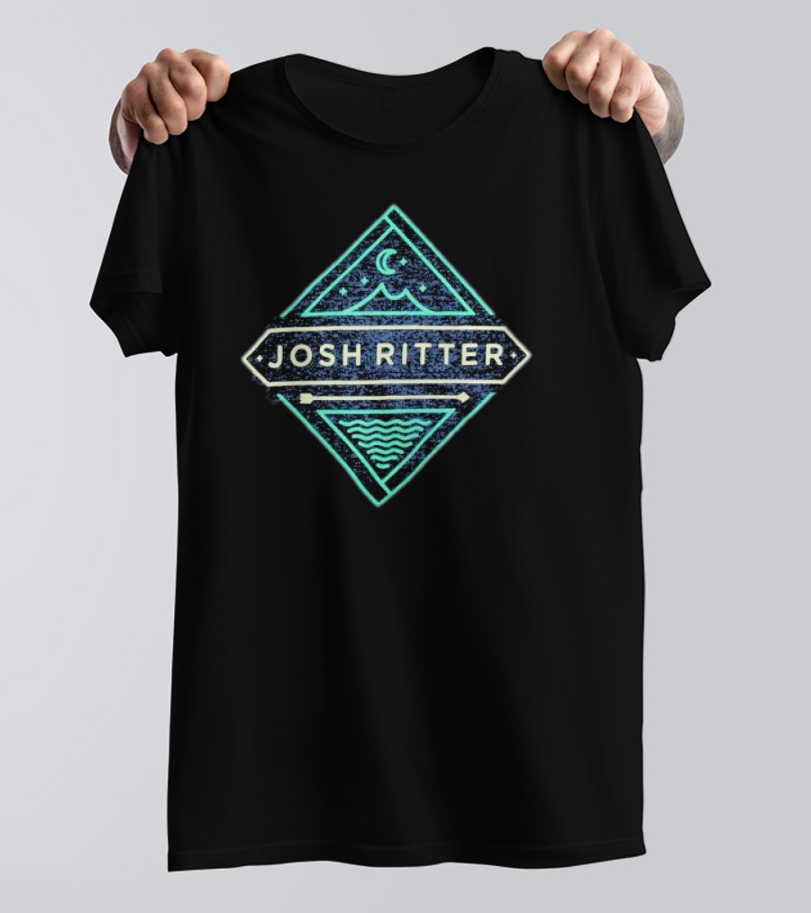 Josh Ritter Mountain Moon Waves Diamond T-Shirt