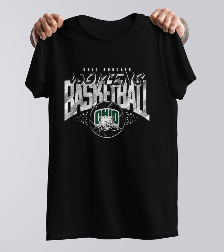 Ohio Bobcats Women's Basketball Green T-Shirt