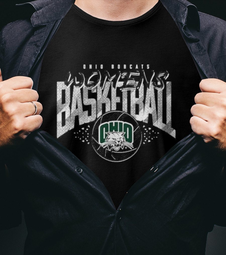 Ohio Bobcats Women's Basketball Green T-Shirt