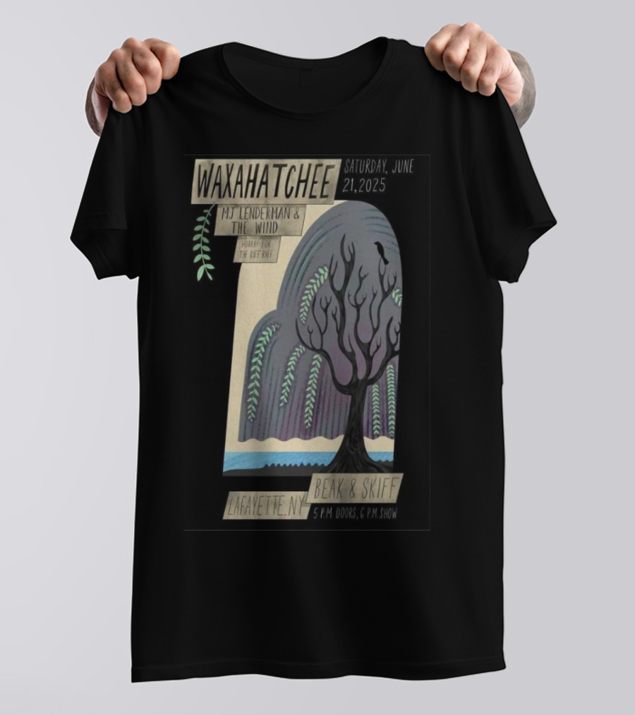 Waxahatchee June 21 2025 MJ Lenderman And The Wind LaFayette NY Beak And Skiff Apple Orchards Tour T-Shirt