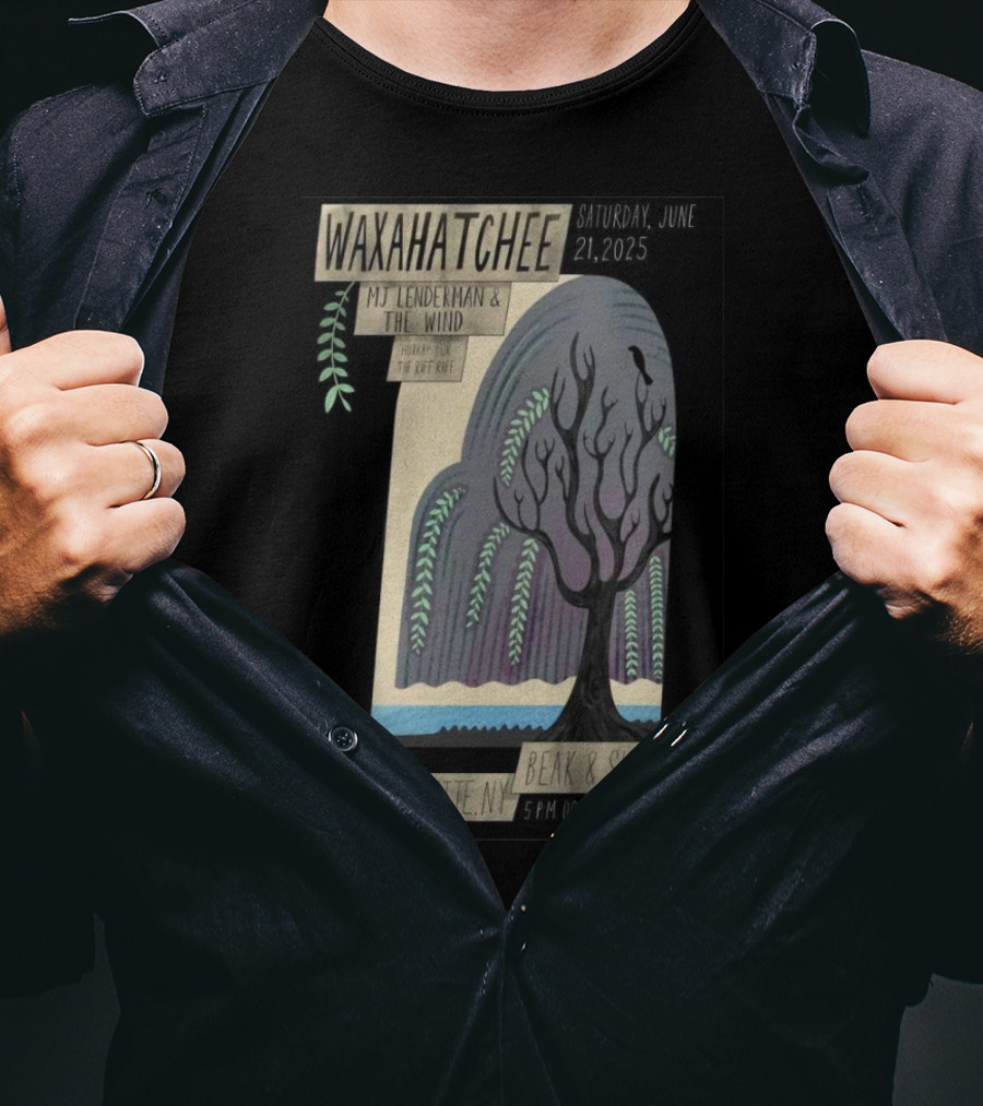 Waxahatchee June 21 2025 MJ Lenderman And The Wind LaFayette NY Beak And Skiff Apple Orchards Tour T-Shirt