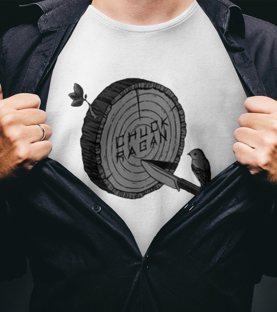 Chuck Ragan Tree Rings Knife Bird T-Shirt
