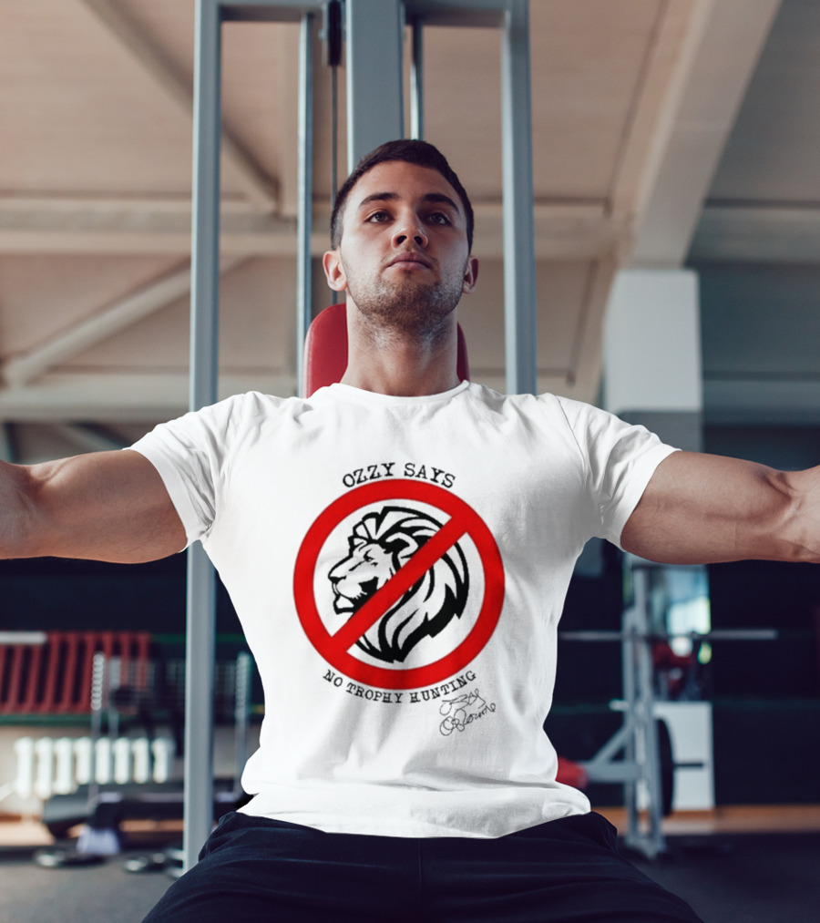 Ozzy Osbourne Says No Trophy Hunting Lion T-Shirt