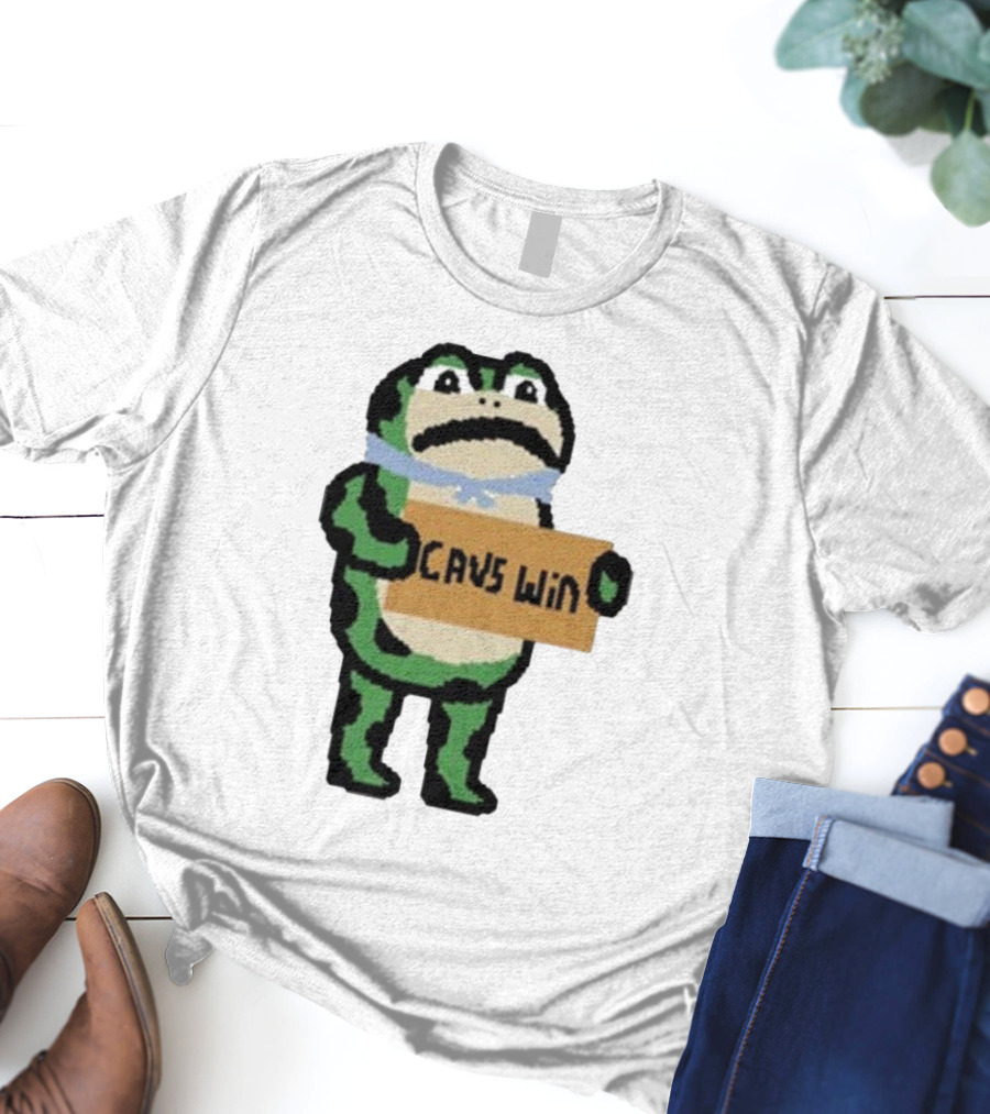 Cavs Win Victory Frog Pixel T-Shirt