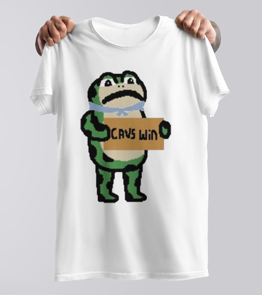 Cavs Win Victory Frog Pixel T-Shirt