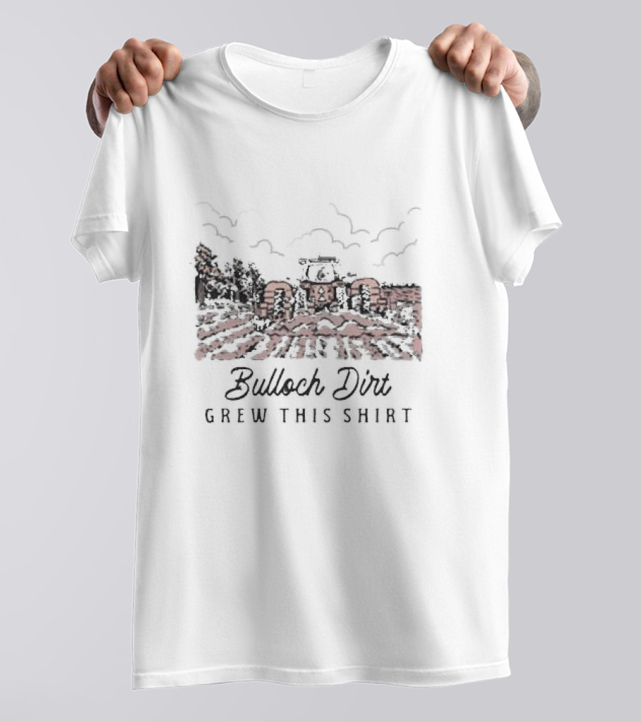 Bulloch Dirt Grew This Shirt Youth Farming Tractor Scene T-Shirt