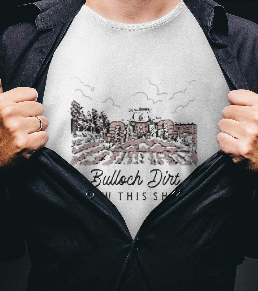 Bulloch Dirt Grew This Shirt Youth Farming Tractor Scene T-Shirt