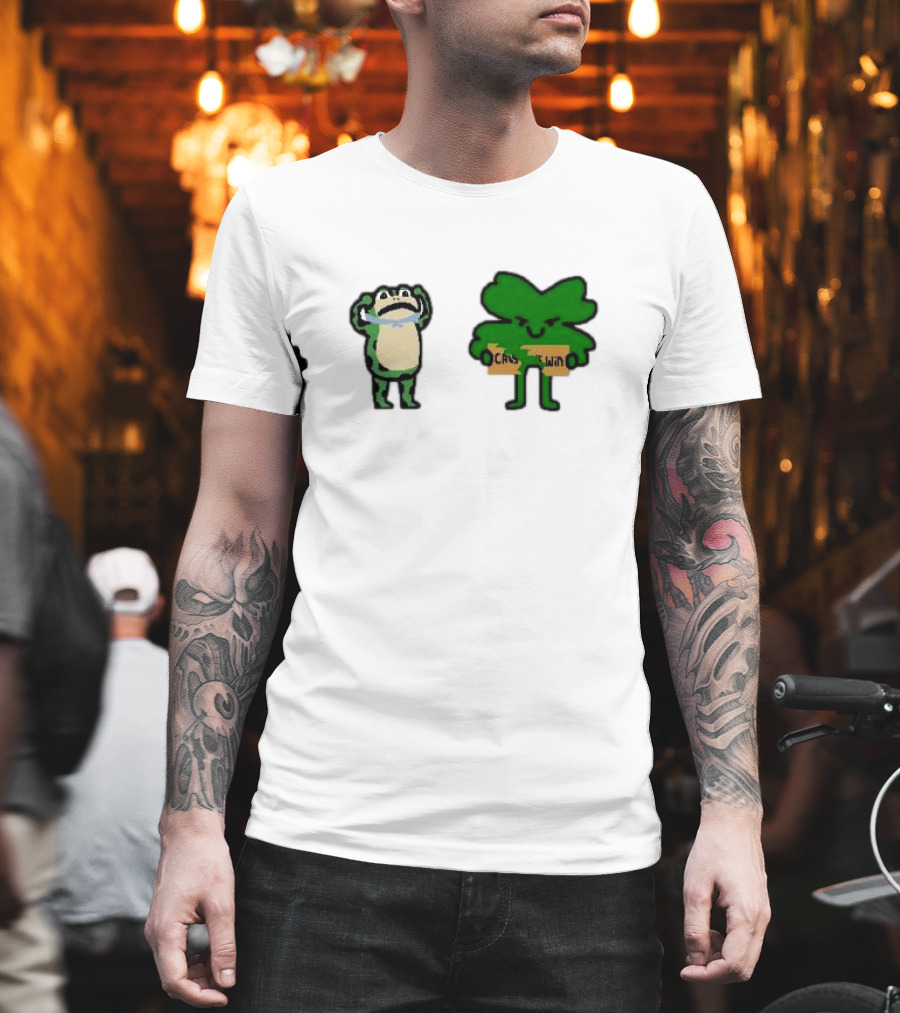 Celtics Take Down The Cavs Cavs Win Frog And Clover NBA Paint T-Shirt