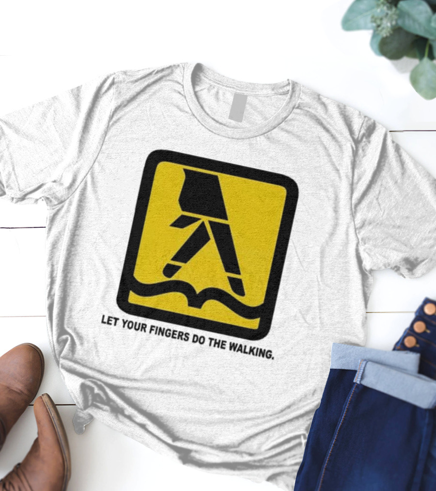 Yellow Pages Let Your Fingers Do The Walking Iconic T-Shirt