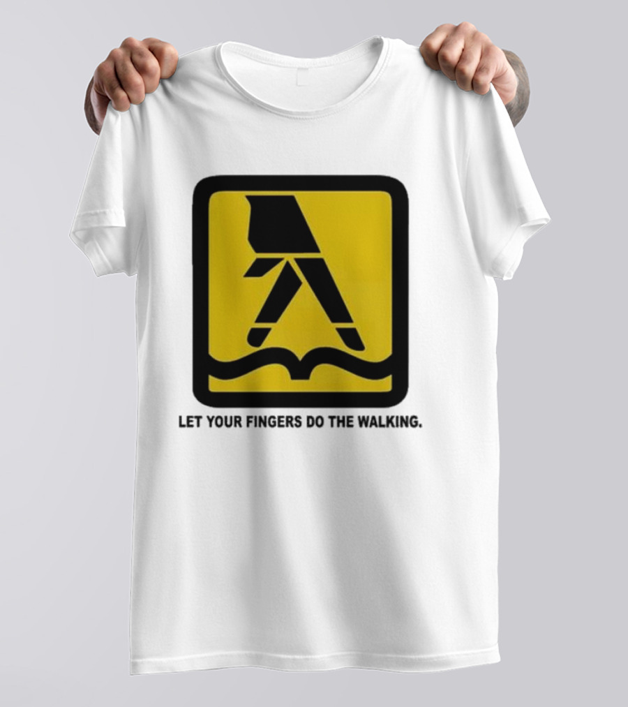 Yellow Pages Let Your Fingers Do The Walking Iconic T-Shirt