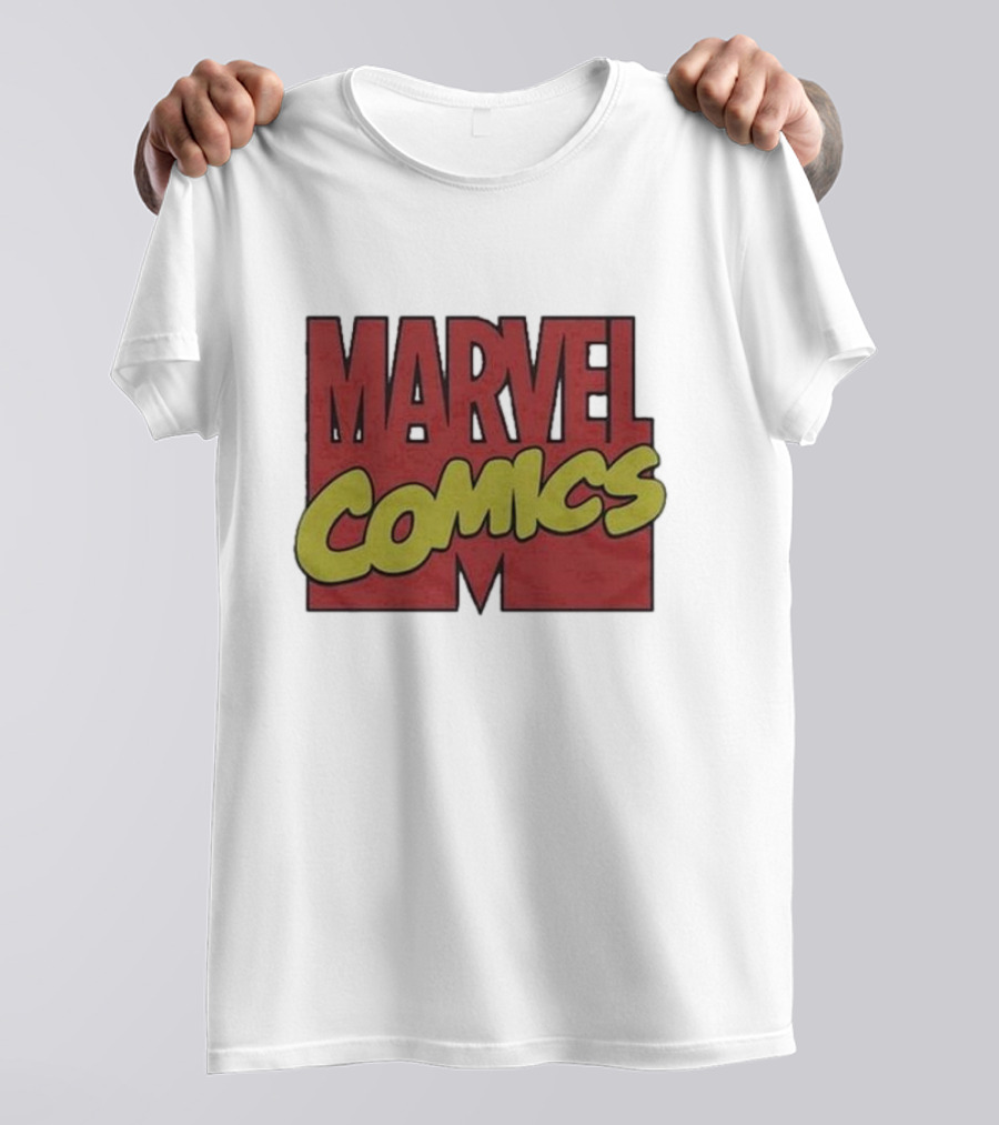 Marvel Comics Retro 1990 Bold Red Yellow T-Shirt