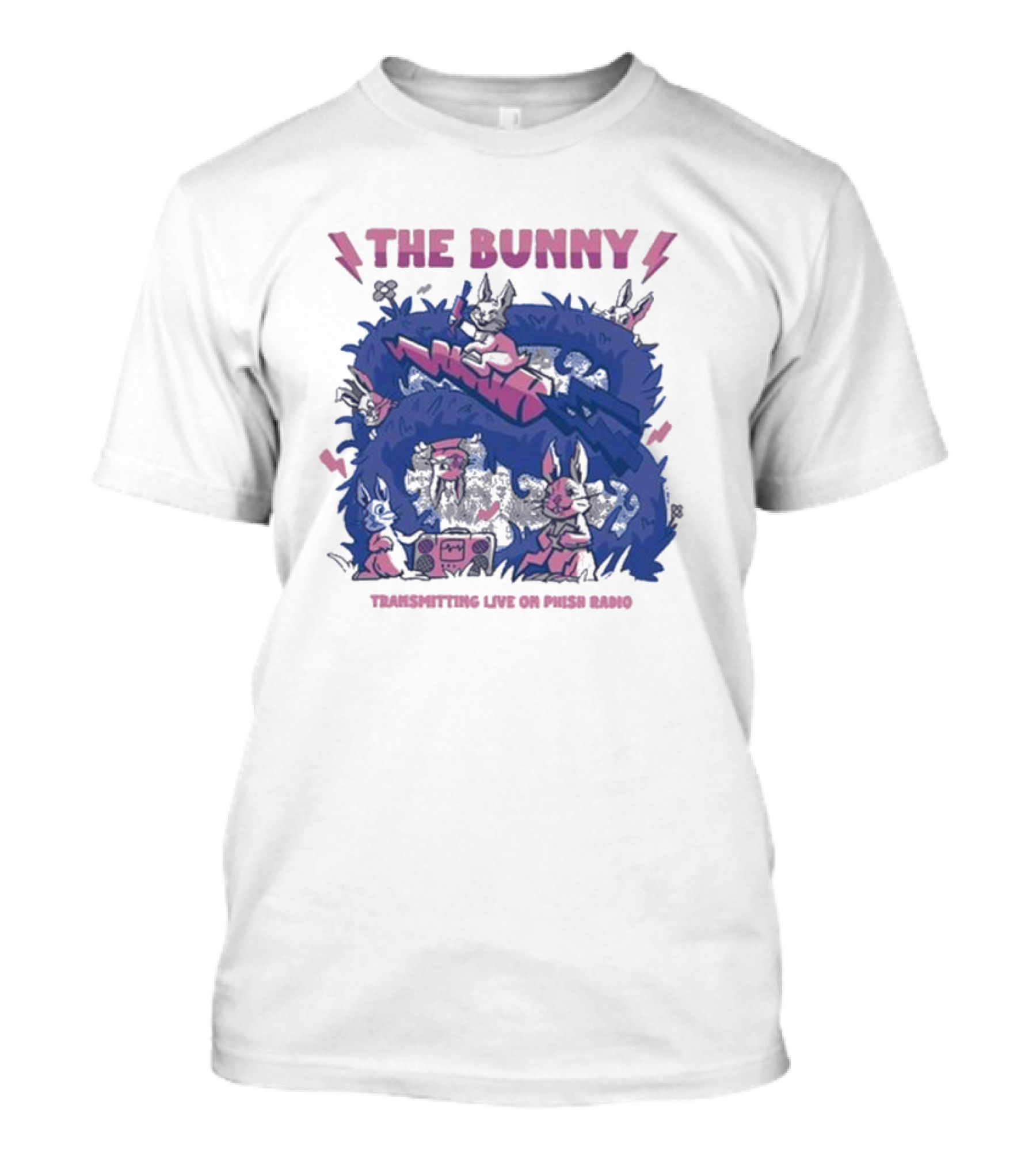 The Bunny Transmitting Live On Phish Radio Navy Broadcast Scene T-Shirt