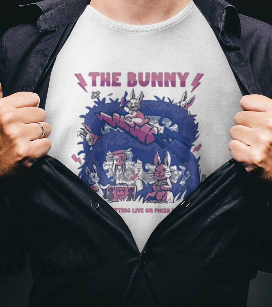 The Bunny Transmitting Live On Phish Radio Navy Broadcast Scene T-Shirt
