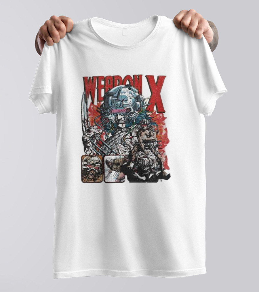 Weapon X Vintage Comic Style Artwork Claw Character T-Shirt