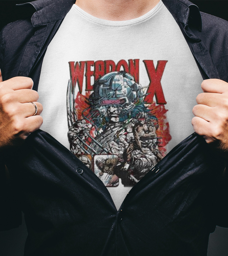 Weapon X Vintage Comic Style Artwork Claw Character T-Shirt
