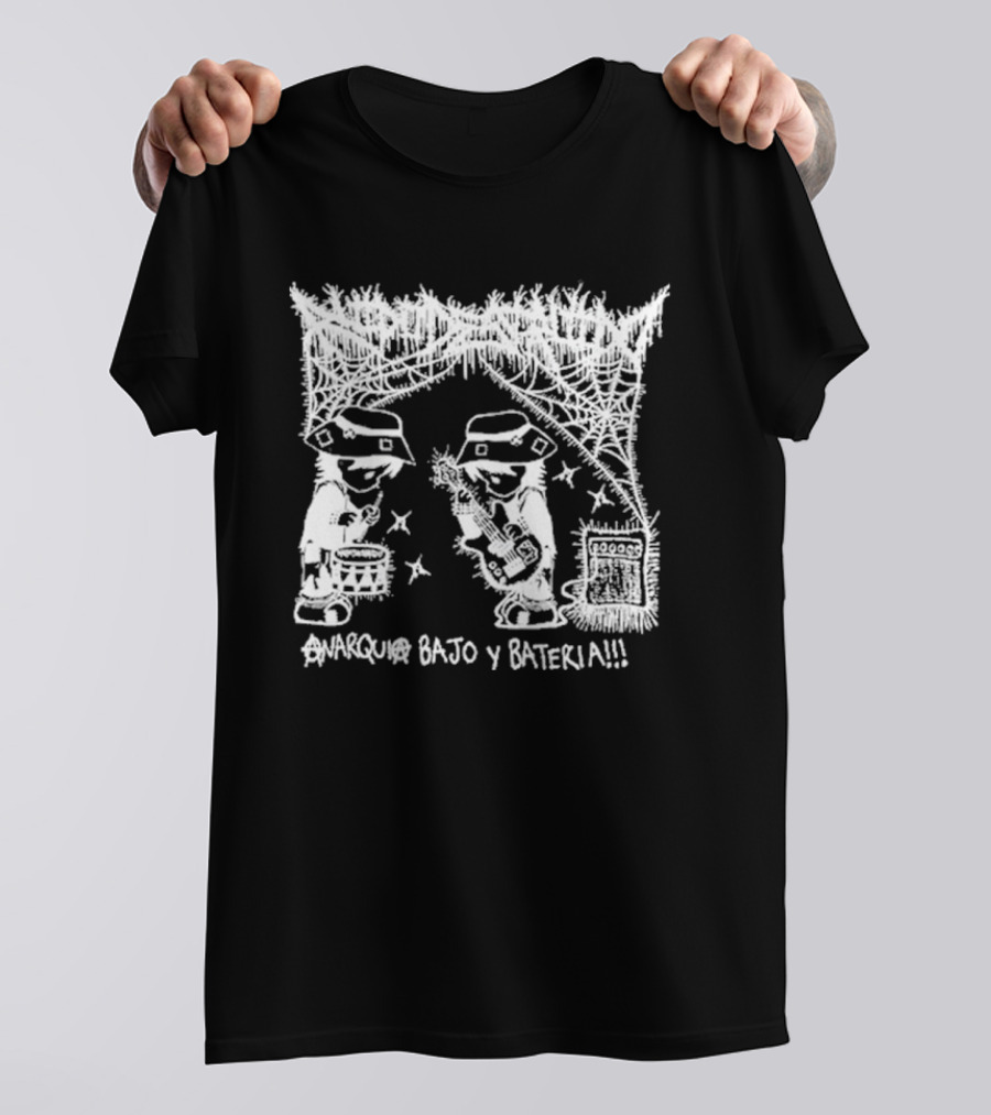 Ruido Destruido Anarquía Bajo Y Bateria Anarquía Bajo Y Batería T-Shirt