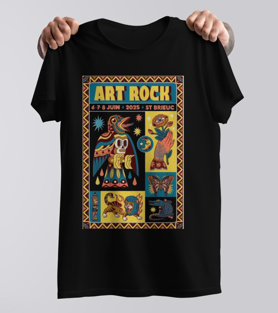 Art Rock Festival 2025 St Brieuc June 6-8 Bretagne France T-Shirt