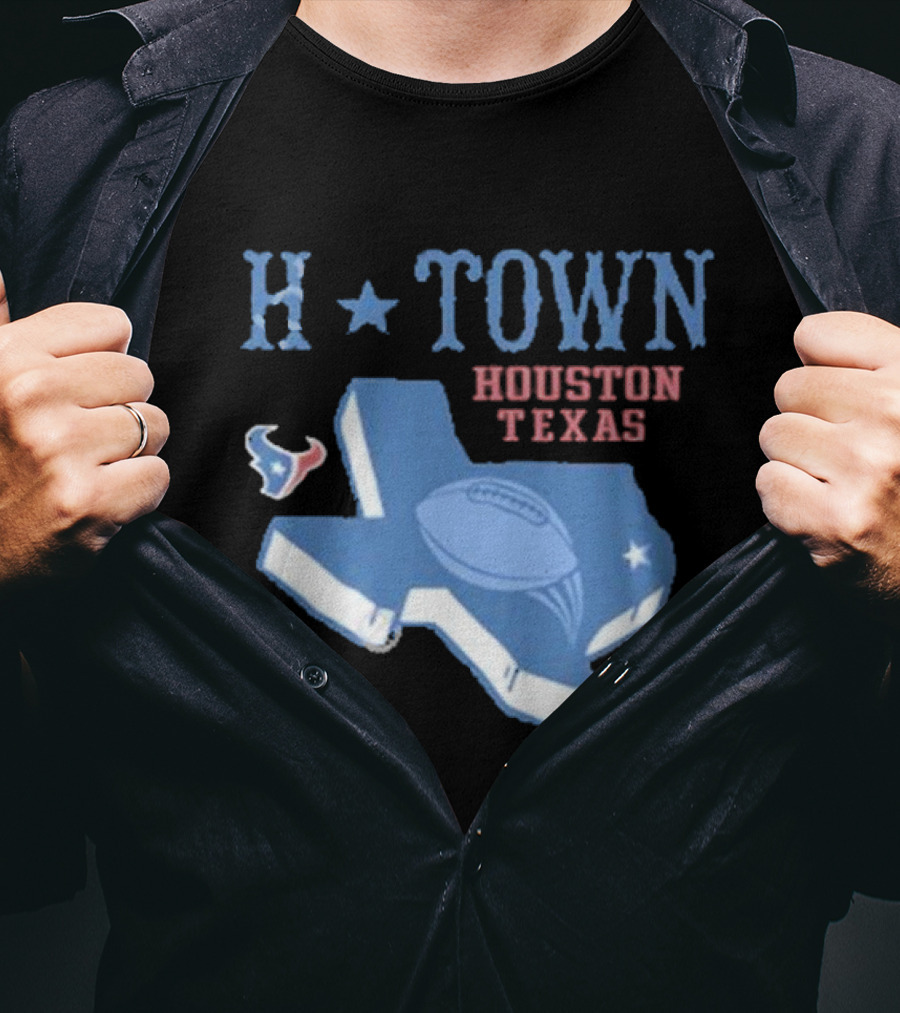 H-Town Houston Texas Football Texans T-Shirt