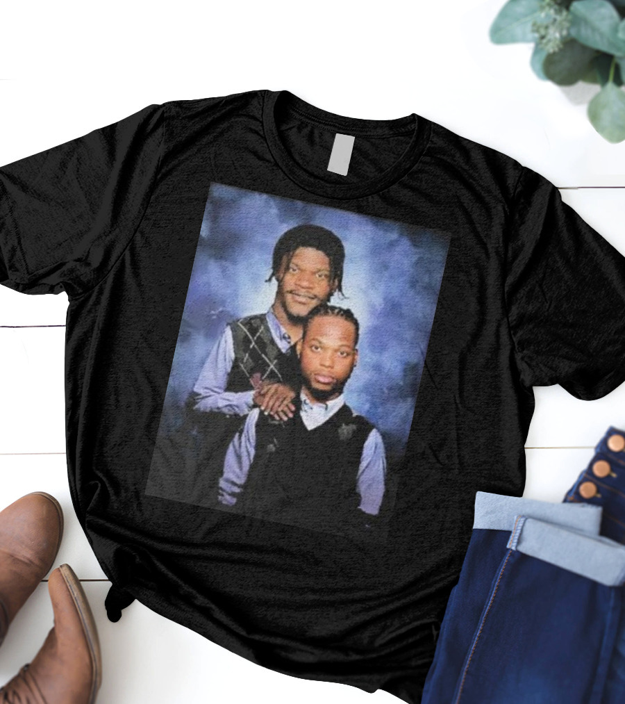 Lamar Jackson And Derrick Henry Step Brothers Movie Parody Baltimore Ravens T-Shirt