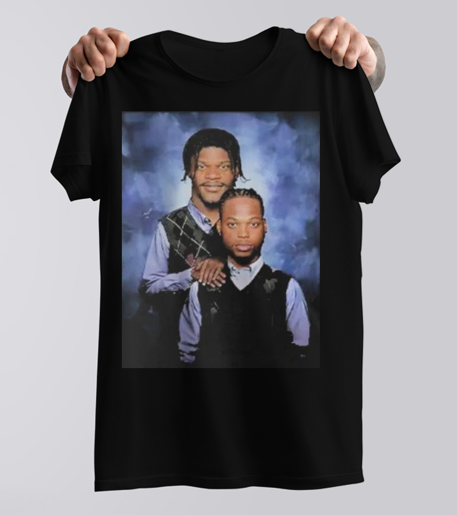 Lamar Jackson And Derrick Henry Step Brothers Movie Parody Baltimore Ravens T-Shirt