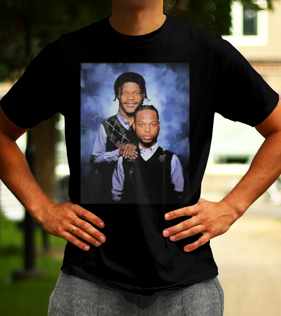Lamar Jackson And Derrick Henry Step Brothers Movie Parody Baltimore Ravens T-Shirt