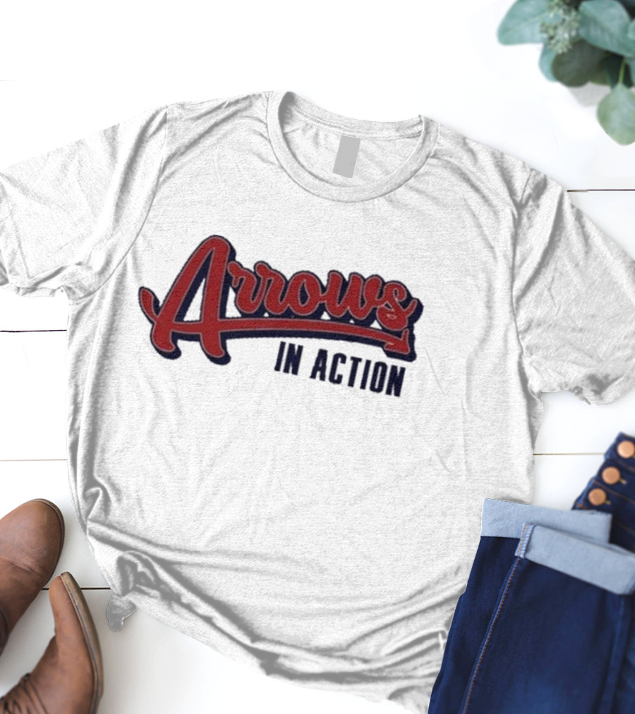 Arrows In Action Vintage Athletic Script T-Shirt