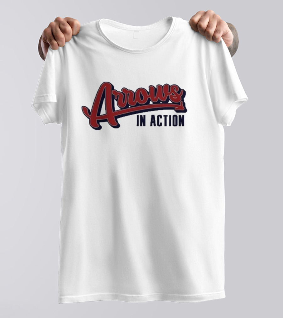 Arrows In Action Vintage Athletic Script T-Shirt