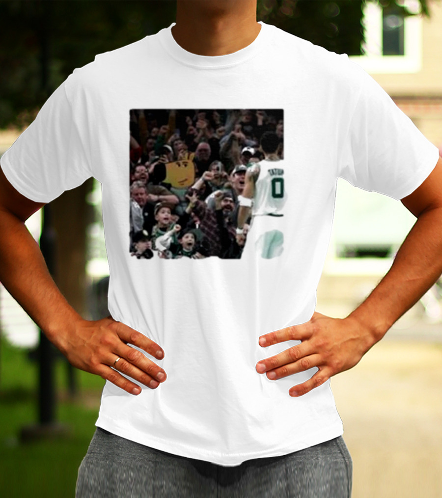 Chill Guy Dog Celtic Boston Tatum 0 Fan Crowd T-Shirt