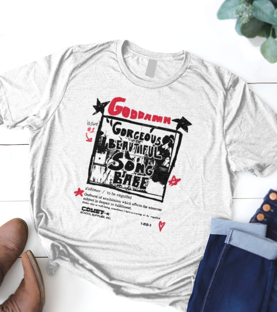 Yasi X Goddamn Gorgeous Beautiful Song Bae Issue #1 Night Gallery GGBS Colt School Supplies Inc T-Shirt