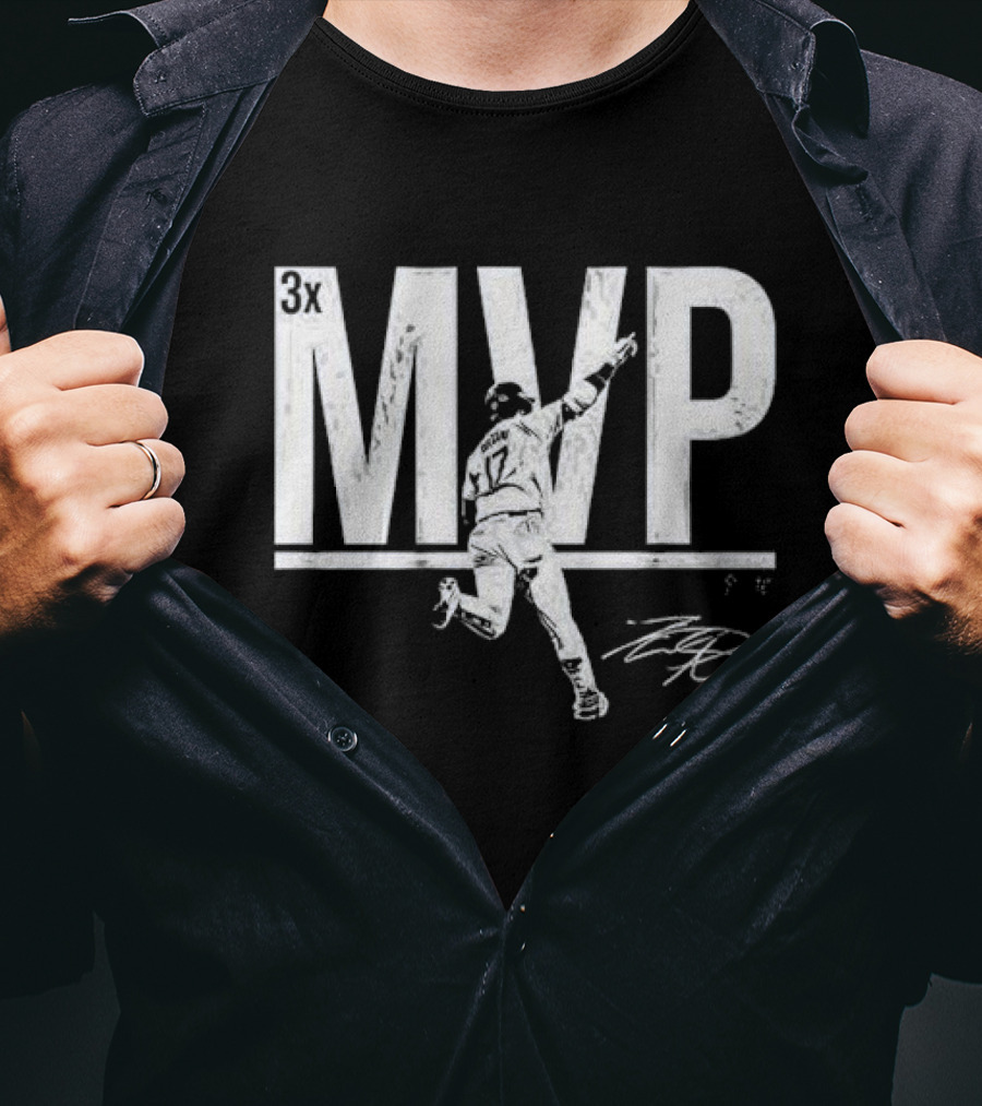 Shohei Ohtani 3x MVP 17 Signature T-Shirt