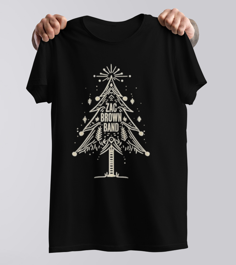 Zac Brown Band Christmas Tree T-Shirt