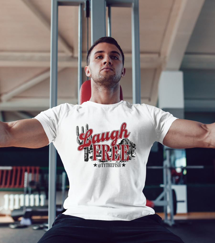 Laugh Free @TYTHEFISH Cactus Desert Scene T-Shirt