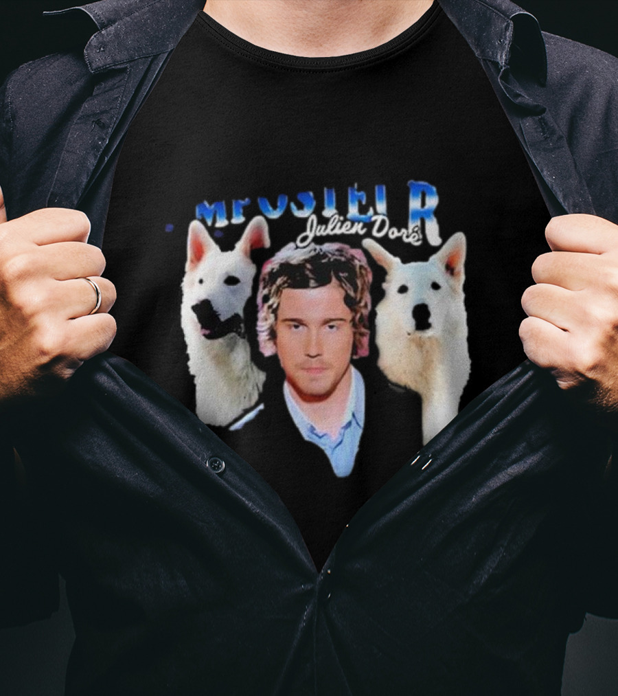 Julien Doré Mister R With Two White Dogs T-Shirt