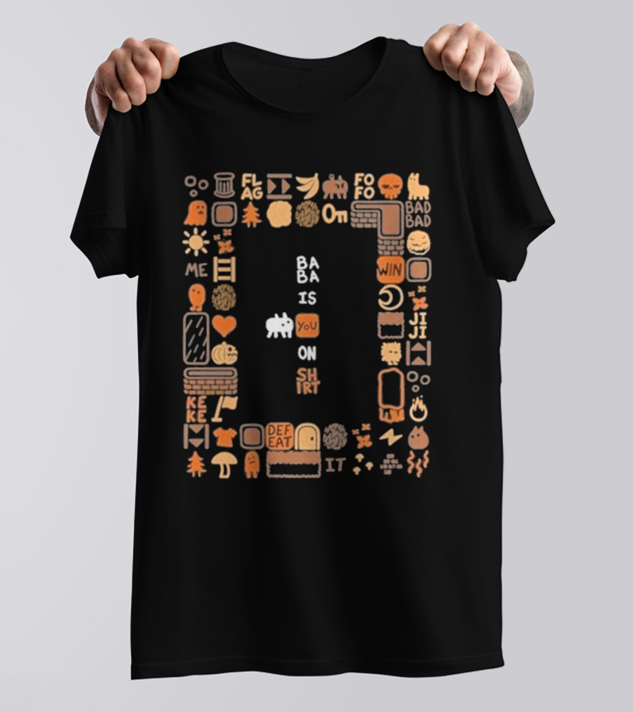 Ba Ba Is You On Shirt Iconic Game Elements T-Shirt