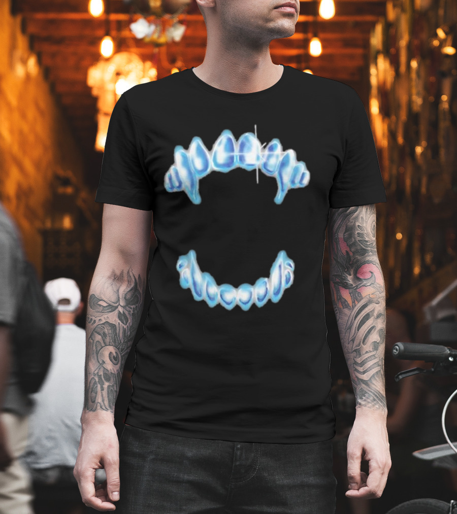 Dom Dolla Cave Fangs Blue Ice Grillz T-Shirt