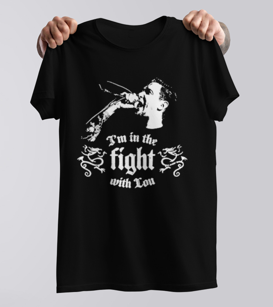 I'm In The Fight With Lou A Benefit Concert For Lou Koller Sick Of It All Nov 23 Irving Plaza NYC I'm In The Fight With Lou Microphone T-Shirt