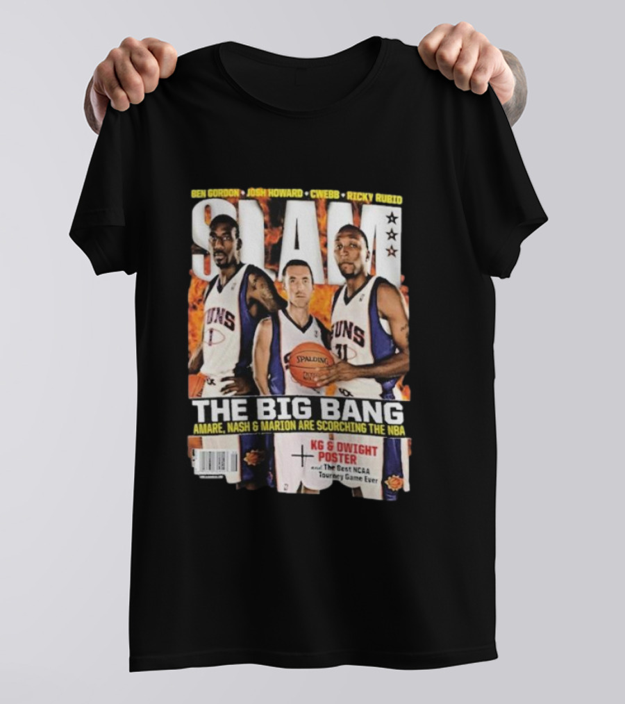 SLAM Magazine: The Big Bang Amare Nash And Marion Scorching The NBA T-Shirt