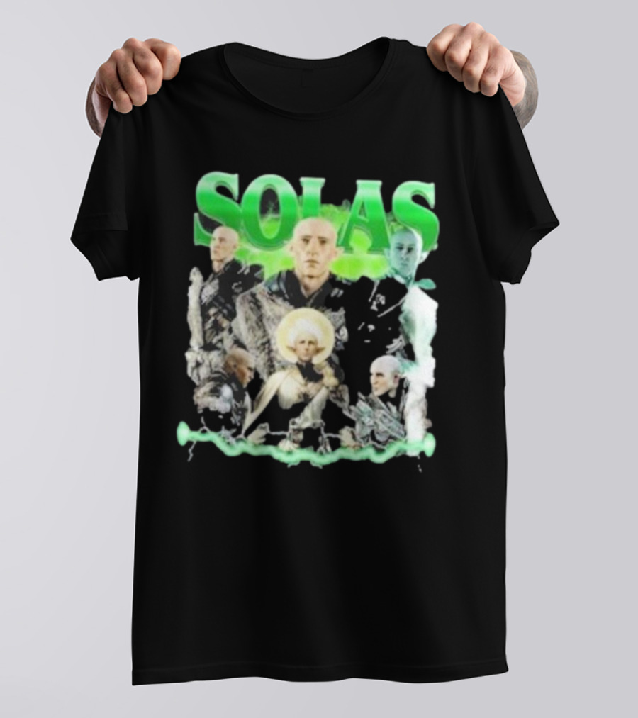 Solas Dragon Age Multiple Portraits Green Aesthetic Fan T-Shirt