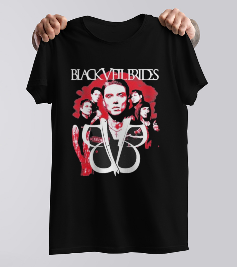 Black Veil Brides Bleeding Red Band T-Shirt